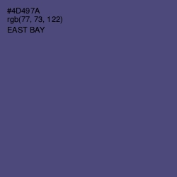 #4D497A - East Bay Color Image