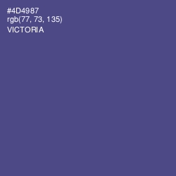 #4D4987 - Victoria Color Image