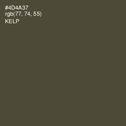 #4D4A37 - Kelp Color Image