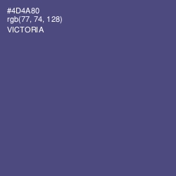 #4D4A80 - Victoria Color Image