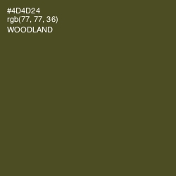 #4D4D24 - Woodland Color Image