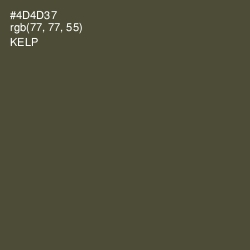 #4D4D37 - Kelp Color Image