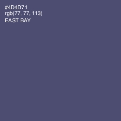 #4D4D71 - East Bay Color Image