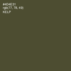 #4D4E31 - Kelp Color Image