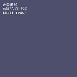 #4D4E69 - Mulled Wine Color Image