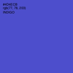 #4D4ECB - Indigo Color Image