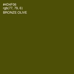 #4D4F06 - Bronze Olive Color Image