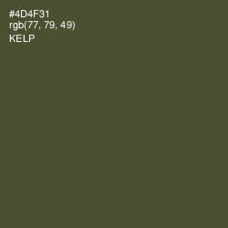 #4D4F31 - Kelp Color Image