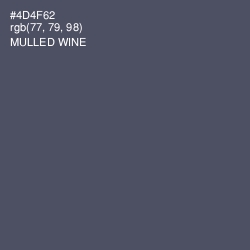 #4D4F62 - Mulled Wine Color Image