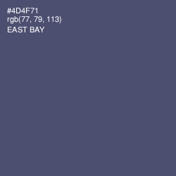 #4D4F71 - East Bay Color Image