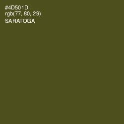 #4D501D - Saratoga Color Image