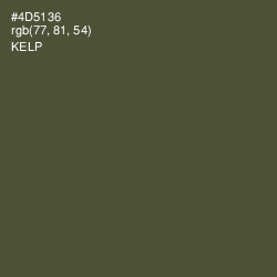 #4D5136 - Kelp Color Image