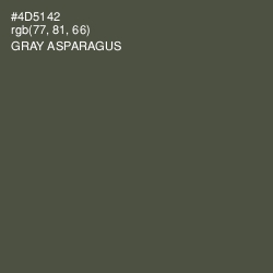 #4D5142 - Gray Asparagus Color Image