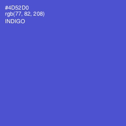 #4D52D0 - Indigo Color Image