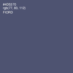 #4D5370 - Fiord Color Image