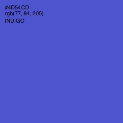 #4D54CD - Indigo Color Image