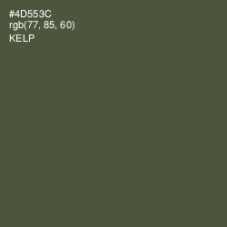 #4D553C - Kelp Color Image