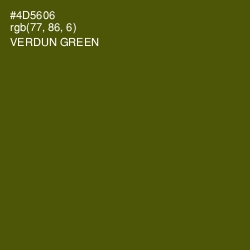 #4D5606 - Verdun Green Color Image
