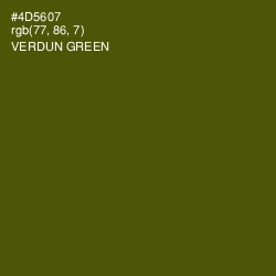 #4D5607 - Verdun Green Color Image