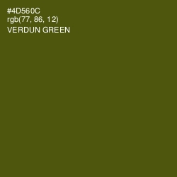 #4D560C - Verdun Green Color Image