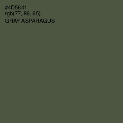 #4D5641 - Gray Asparagus Color Image