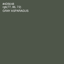 #4D5648 - Gray Asparagus Color Image