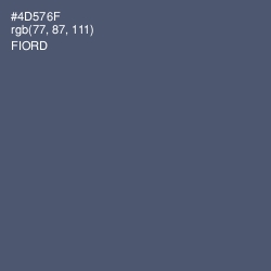 #4D576F - Fiord Color Image