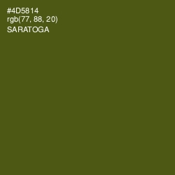 #4D5814 - Saratoga Color Image