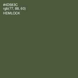 #4D583C - Hemlock Color Image