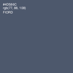 #4D586C - Fiord Color Image