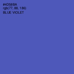 #4D58BA - Blue Violet Color Image