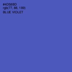 #4D58BD - Blue Violet Color Image