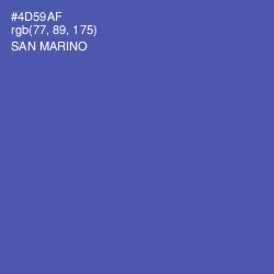 #4D59AF - San Marino Color Image
