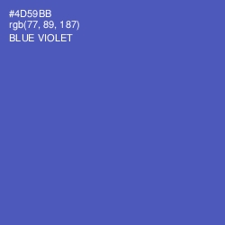 #4D59BB - Blue Violet Color Image