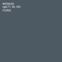#4D5A63 - Fiord Color Image
