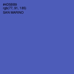 #4D5BB9 - San Marino Color Image