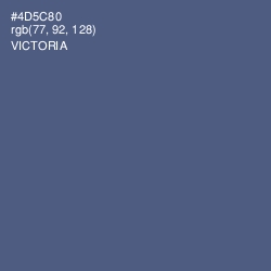 #4D5C80 - Victoria Color Image