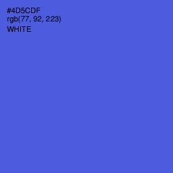 #4D5CDF - Royal Blue Color Image