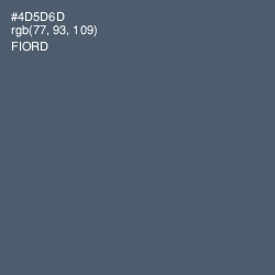 #4D5D6D - Fiord Color Image