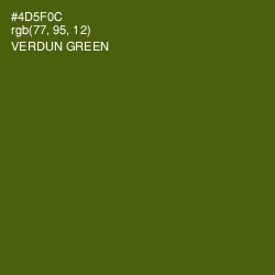 #4D5F0C - Verdun Green Color Image