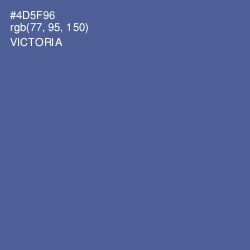 #4D5F96 - Victoria Color Image