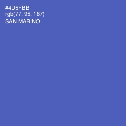 #4D5FBB - San Marino Color Image