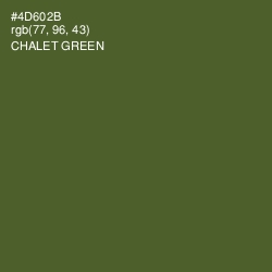 #4D602B - Chalet Green Color Image