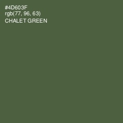 #4D603F - Chalet Green Color Image