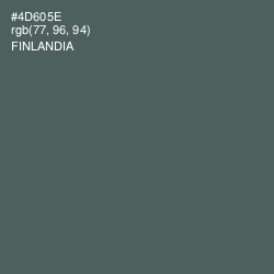 #4D605E - Finlandia Color Image