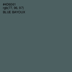 #4D6061 - Blue Bayoux Color Image