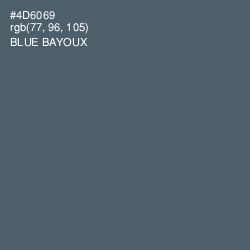 #4D6069 - Blue Bayoux Color Image
