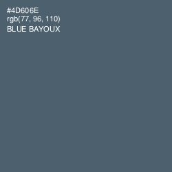 #4D606E - Blue Bayoux Color Image