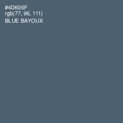 #4D606F - Blue Bayoux Color Image