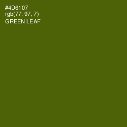 #4D6107 - Green Leaf Color Image
